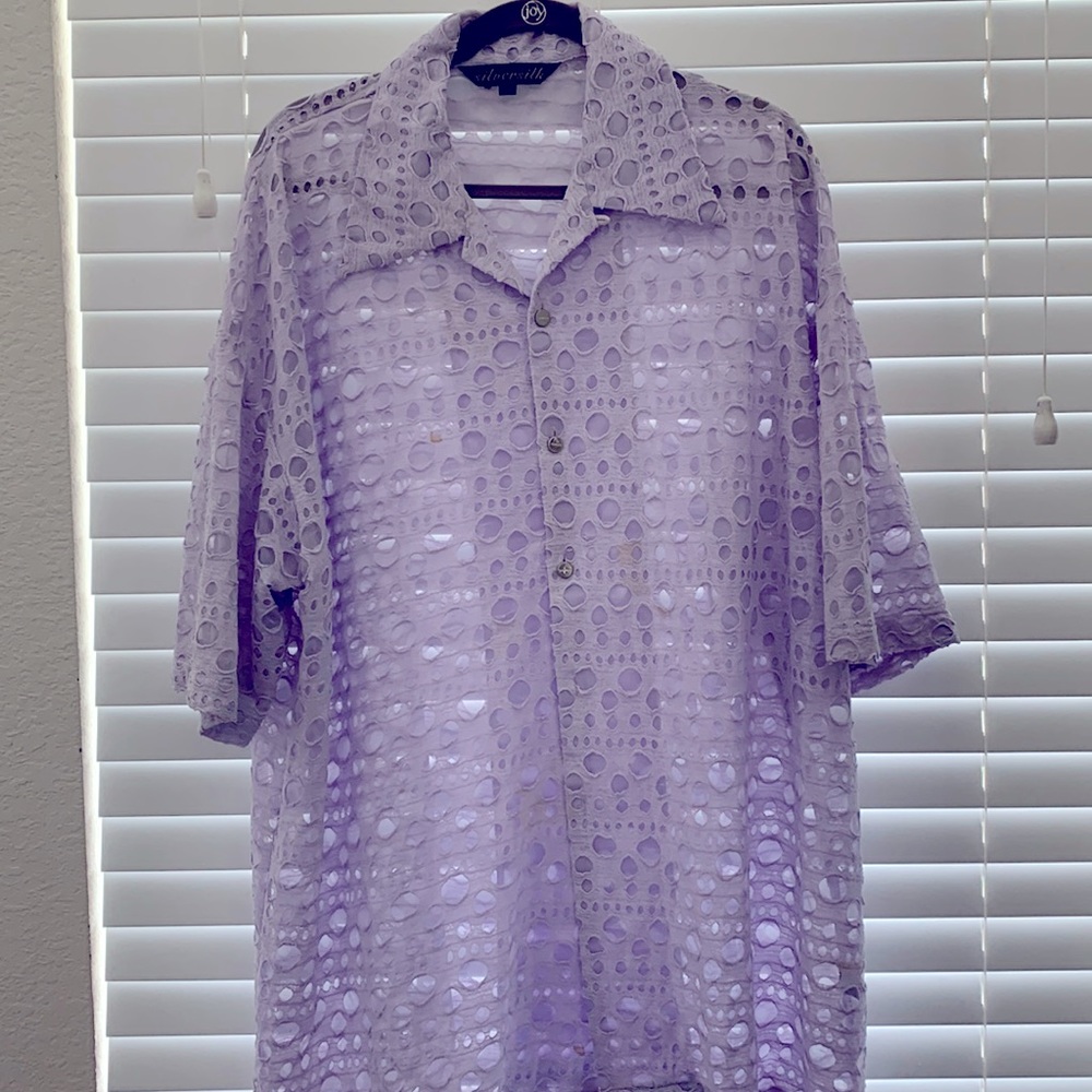 Silversilk Mens Short Sleeve Casual/dress shirt 2X